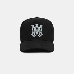 AMIRI Black Cap with White Emblem